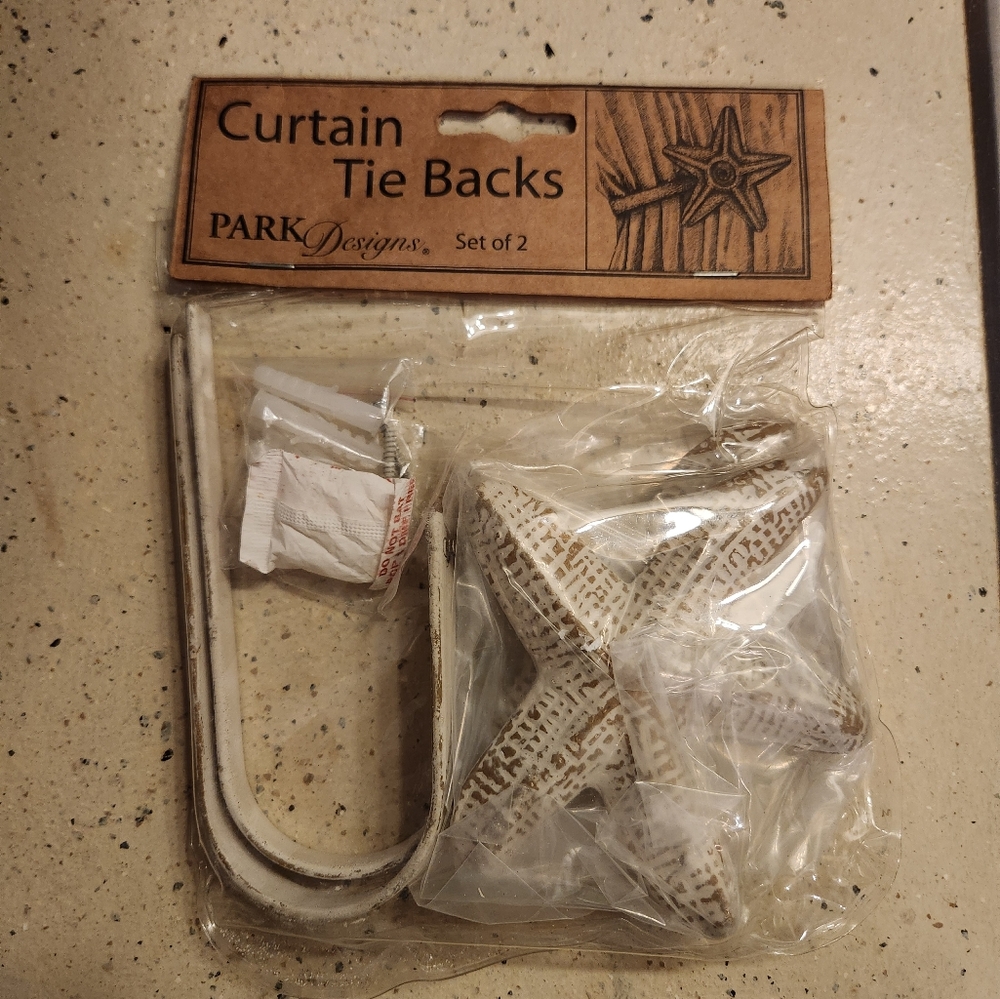 Park Designs Starfish Curtain Tie Backs